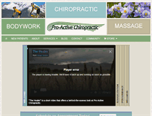 Tablet Screenshot of pro-active-chiro.com